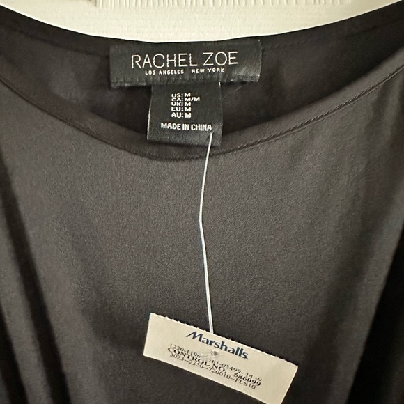 New Rachel Zoe Women's Black Pleated Maxi Dress, Stretch, Size Medium - Picture 2 of 9